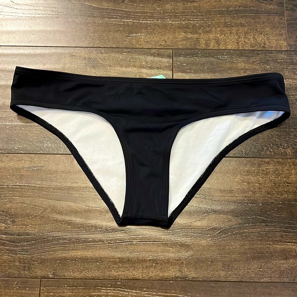 Solid Black Bikini Bottoms
